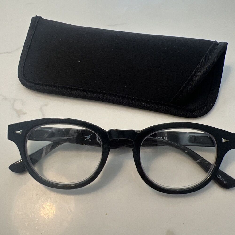 Hummingbird Stylish Malmo Glasses - Black +0.0 (With Case) - NEW